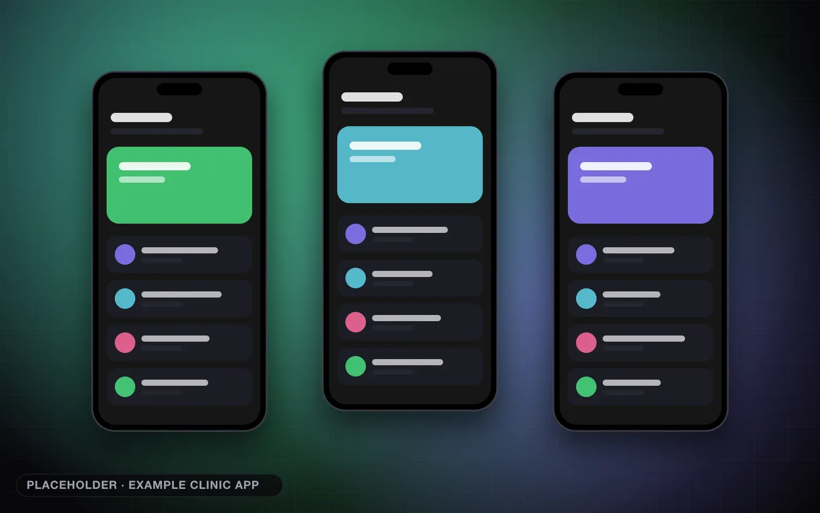 Example Project: Clinic Booking App screenshot 1